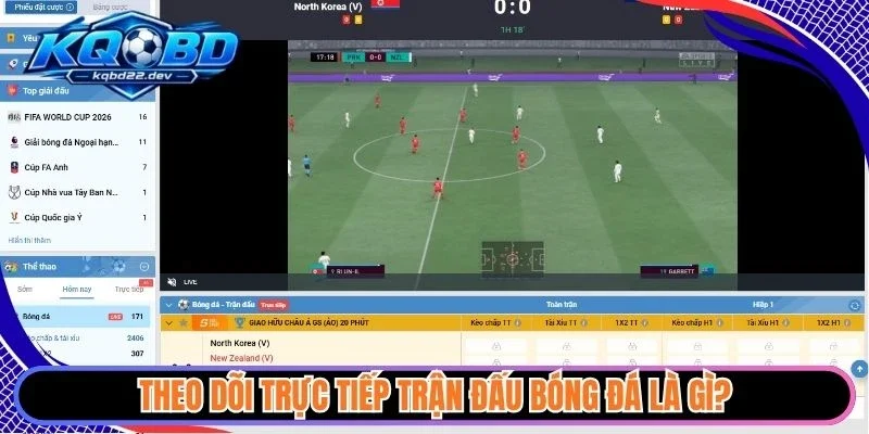 Trực tiếp 1 Theo dõi trực tiếp trận đấu bóng đá là gì?